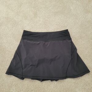 Lululemon Black Play Off The Pleats Tennis Skirt Size 2 Tall